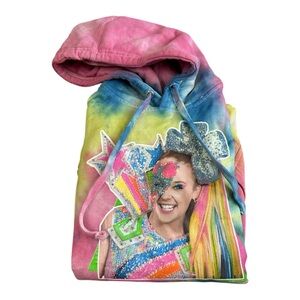 JoJo Siwa D.R.E.A.M. The Tour Tie Dye Hoodie Nickelodeon Size S
